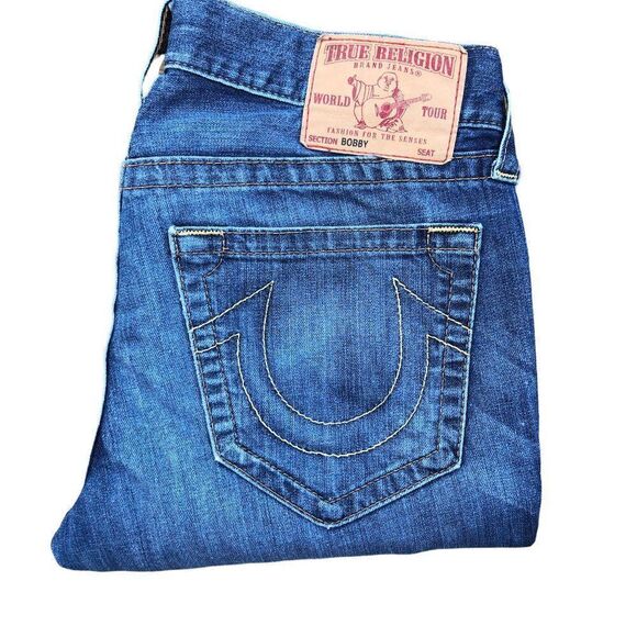True Religion Jeans Size 32 BOBBY Blue - Picture 9 of 10